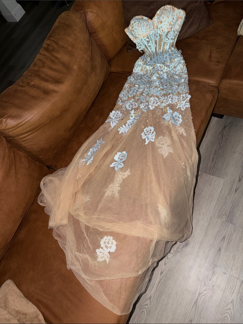 Luxury RHINESTONE CORSET EVENING GOWN Wedding DRESS offers welcome🩷